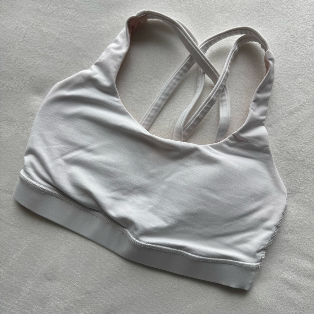 Lululemon White Sports Bra Size 4